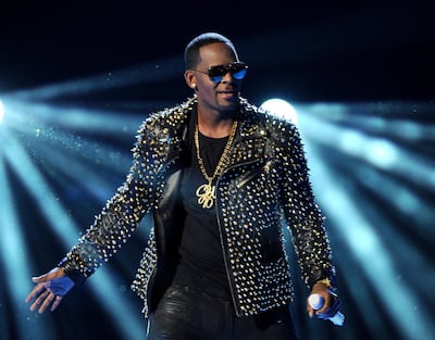 R. Kelly performs at the BET Awards in Los Angeles in 2013. AP