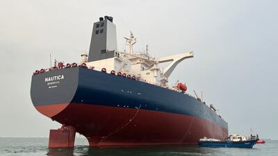 The Nautica is a very large crude carrier hired by the UNDP to transfer oil from the FSO Safer, off the coast of Yemen. Photo: UNDP