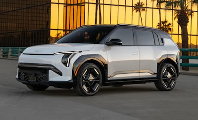 The Kia EV3 features a futuristic design, a spacious interior and a range of driver assistance technologies. Photo: Kia