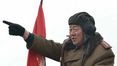 North Korean defence minister Hyon Yong-Chol was executed by anti-aircraft fire, according to South Korean intelligence. Rodong Sinmun / EPA