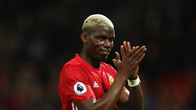 Paul Pogba of Manchester United applauds the fans after the Premier League match between Manchester United and Southampton at Old Trafford on August 19, 2016 in Manchester, England. Michael Steele / Getty Images
