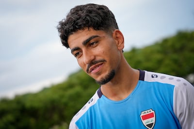 Iraq player Ahmed Qasem at the team's training base in White Sulphur Springs, West Virginia. Joshua Longmore / The National