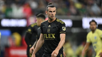 LAFC's Gareth Bale looks on during the Leagues Cup friendly football match between USA's Los Angeles FC and Mexico's Club America at SoFi Stadium in Inglewood, California, on August 3, 2022. AFP