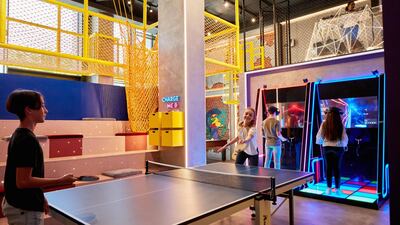 From climbing walls to table tennis, teens will struggle to be bored at Roam. Caesars Resort Bluewaters Dubai
