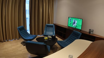 View of a room at the Aspire Academy in Doha. AFP