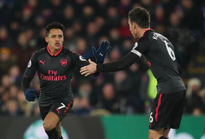 Alexis Sanchez scored twice in Arsenal's win over Crystal Palace. Catherine Ivill / Getty Images