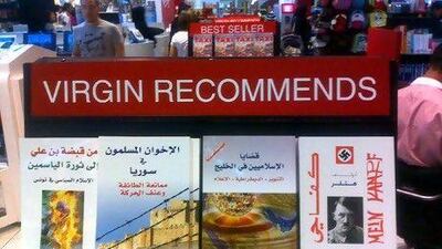 Virgin's recommendations in its Doha store. Charlie Gandelman