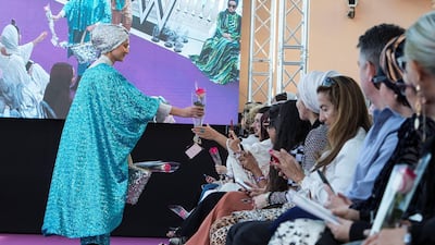 A rosy moment during the Modest Cultural show. Photo: Leslie Pableo for The National