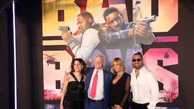 Guests walk the red carpet at the Bad Boys: Ride or Die premiere in Dubai
