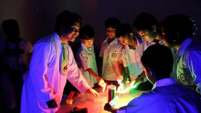 Science Workshops at SciFest Dubai. Courtesy SciFest Dubai