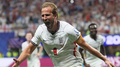 England's forward #09 Harry Kane celebrates scoring his team's second goal during the 2026 World Cup round of 32 match football between England and the Democratic Republic of Congo at the Atlanta Stadium in Atlanta. AFP