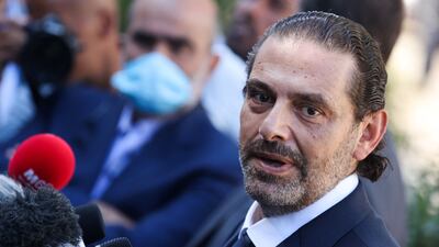 Former Lebanese prime minister Saad Hariri says it is not the time to try to influence Lebanese public opinion. AFP