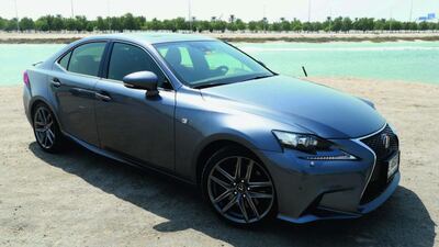 The new Lexus IS350 F-Sport offers interior stylings that are a marked improvement over other Japanese cars. Ravindranath K / The National