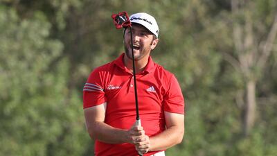 Jon Rahm hit the big time in golf in 2017, with the Spaniard having risen to No 4 in the world. Karim Sahib / AFP