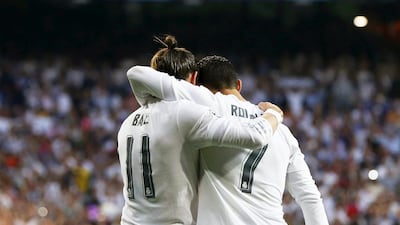 Gareth Bale and Cristiano Ronaldo — Real Madrid’s two most expensive players — are set to sign long-term contract extensions. Juan Carlos Hidalgo / EPA