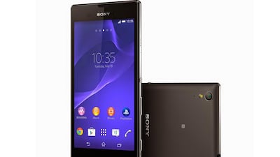 The Sony Xperia T3 runs on the Google Android operating system. Courtesy Sony