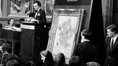 'Sunflowers', the world-famous painting by Vincent van Gogh, sold for a record £24.75 million on March 30, 1987. Getty Images