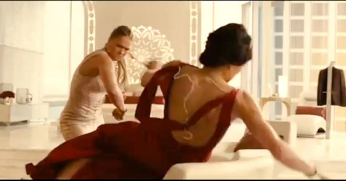 michelle rodriguez red dress furious 7 Letty Ortiz Red Outfit in Fast and Furious