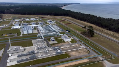 The landfall facilities for the Nord Stream 2 gas pipeline in Lubmin, northern Germany. AP Photo