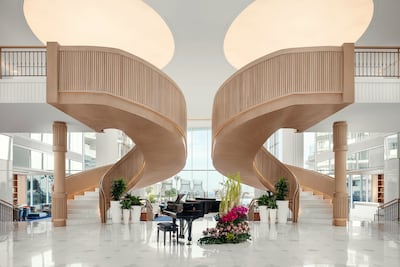 The grand lobby of the resort. Photo: St Regis