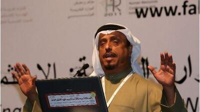 Lt Gen Dahi Khalfan Tamim, the Dubai Chief of Police, speaks at the International Human Resources Conference and Exhibition at the Dubai International Convention & Exhibition Centre.