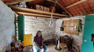 Mr Barzaq has decked out the space with simple furniture to create a warm, homely environment. Photo: Mohammed Abu Amra