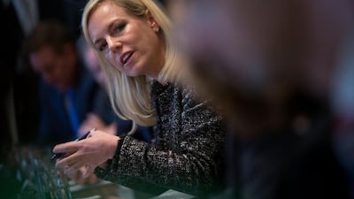 Homeland Security secretary Kirstjen Nielsen will have to make the decision on the status of Syrians in the US by January 30. Shawn Thew / EPA
