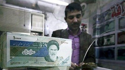 The Iranian rial now trades at 16,000 to the dollar, versus 12,500 in December. Mushtaq Muhammed / Reuters