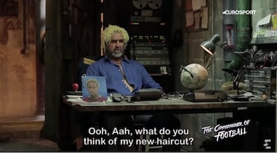 Eric Cantona responds to Neymar's infamous hairdo. YouTube