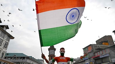 Indian Independence Day celebrations get under way at Lal Chowk in Srinagar, in Indian-administered Kashmir. AFP