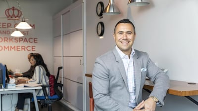 DUBAI, UNITED ARAB EMIRATES. 19 APRIL 2018. Panny Lawrence, founder and CEO of WorkSpace Commerce at their JLT Offices. (Photo: Antonie Robertson/The National) Journalist: David Dunn. Section: Business.
