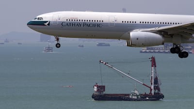 Cathay Pacific has cancelled flights in and out of Hong Kong. Bloomberg