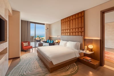 All the rooms in the property have views of the water. Photo: SO/ Ras Al Khaimah