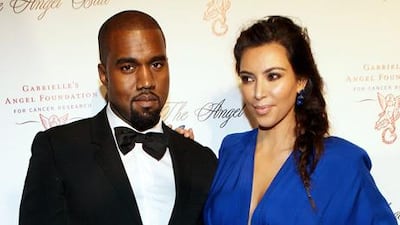 Kanye West and Kim Kardashian. Steve Mack / Getty Images / AFP
