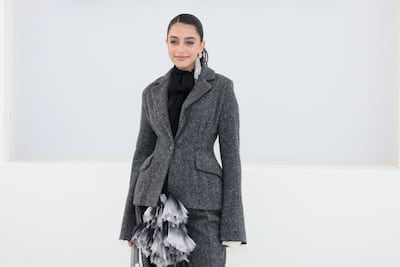 Yasmina El Abd at the Dior women's spring/summer 2027 show in Paris. AFP
