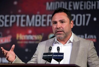 Oscar De La Hoya, chairman of Golden Boy Promotions, has predicted that Saul "Canelo" Alvarez's fight with Gennady Golvkin will be as explosive as Marvin Hagler v Thomas Hearns 22 years ago. Steve Marcus / Reuters