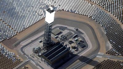 With three generating units in all, the $2.2 billion facility can produce approximately 400 megawatts, or about enough power to light 140,000 homes. Ethan Miller / Getty Images / AFP