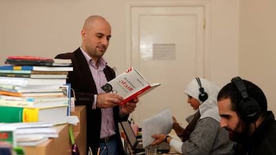 Ala Suleiman, the chief executive of Masmoo3, says his company is preparing for its next round of investment. Salah Malkawi / The National