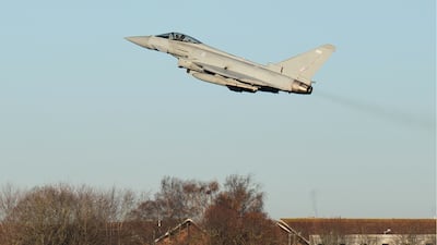 Typhoon jets such as this one will take part in the missions in Estonia. PA