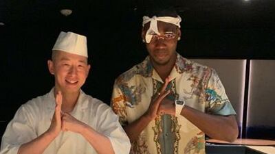 Paul Pogba in Dubai. Courtesy Instagram