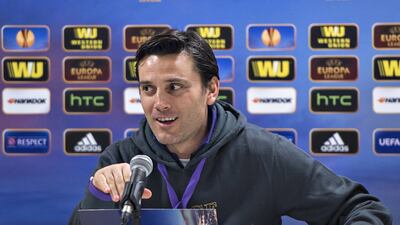 Former Fiorentina coach Vincenzo Montella has replaced former AGL manager Walter Zenga at Sampdoria. AFP PHOTO / CLAUS FISKER