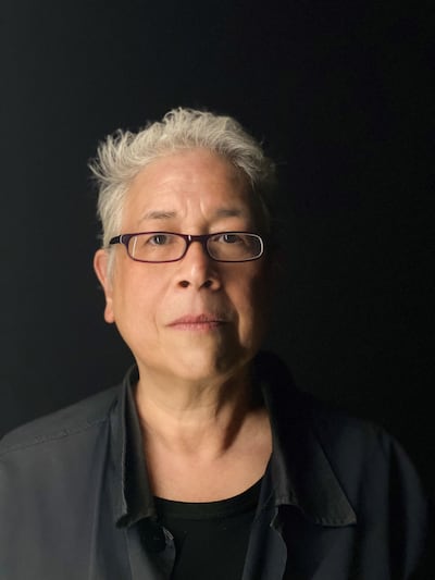 Malu Halasa, curator of the Art of the Palestinian Poster exhibition, at P21 Gallery in London. Photo: Malu Halasa