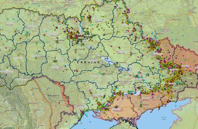 Locations where ordinance has been found by Halo. Photo: Halo Trust