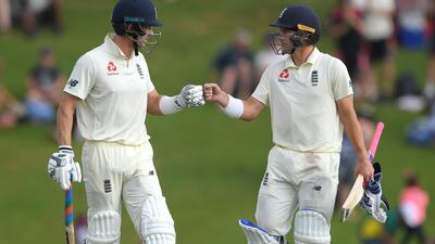 Rory Burns, right, and Joe Denly will lead England's challenge with the bat against South Africa in Centurion. Getty Images
