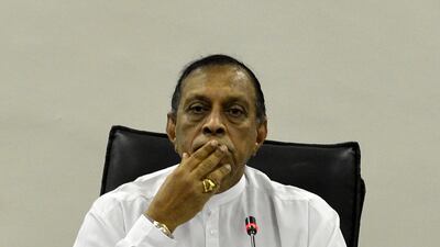Sri Lanka's parliament speaker Karu Jayasuriyao. AFP