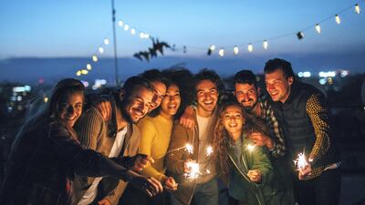 Consider where you want your guests to be when the clock strikes 12, whether it is inside watching the fireworks on television or outside with sparklers Getty