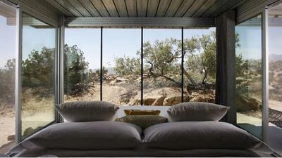 The two-bedroom property in California, United States, houses four and costs Dh5,890 for a minimum stay of two nights (as of September 2018).