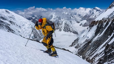 One of the team members from the 'Lost on Everest' expedition to find Andrew Sandy Irvine's remains on Mount Everest. National Geographic / Matt Irving