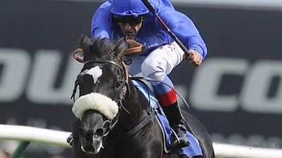 Trainer Charlie Appleby of Godolphin is sending Cap O'Rushes, above, and Libertarian into the St Leger. Joining them will be trainer Saeed bin Suroor's Secret Number. Alan Crowhurst / Getty Images