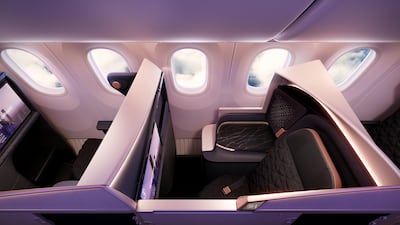 Business seat privacy door